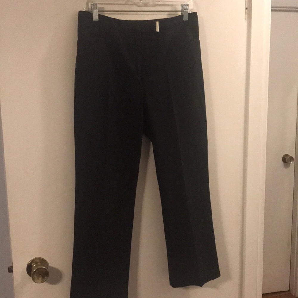Thalian black flat front pants